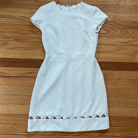 Club Monaco Dresses Club Monaco Scalloped Dress White Poshmark